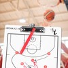 HIGHRAZON Magnetic Basketball Coaches Clipboard, White Double-Sided Dry Erase Coach
