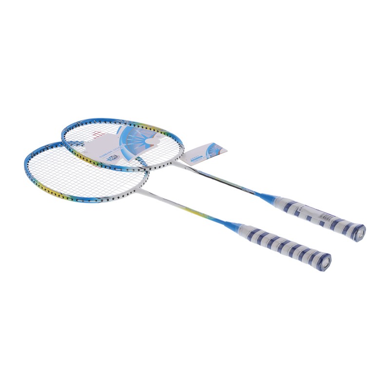 2 Player Badminton Racquets Set Lightweight Full Carbon Double Rackets