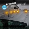 Partsam Amber Teardrop Cab Light 9LED Cab Marker Light 5pcs