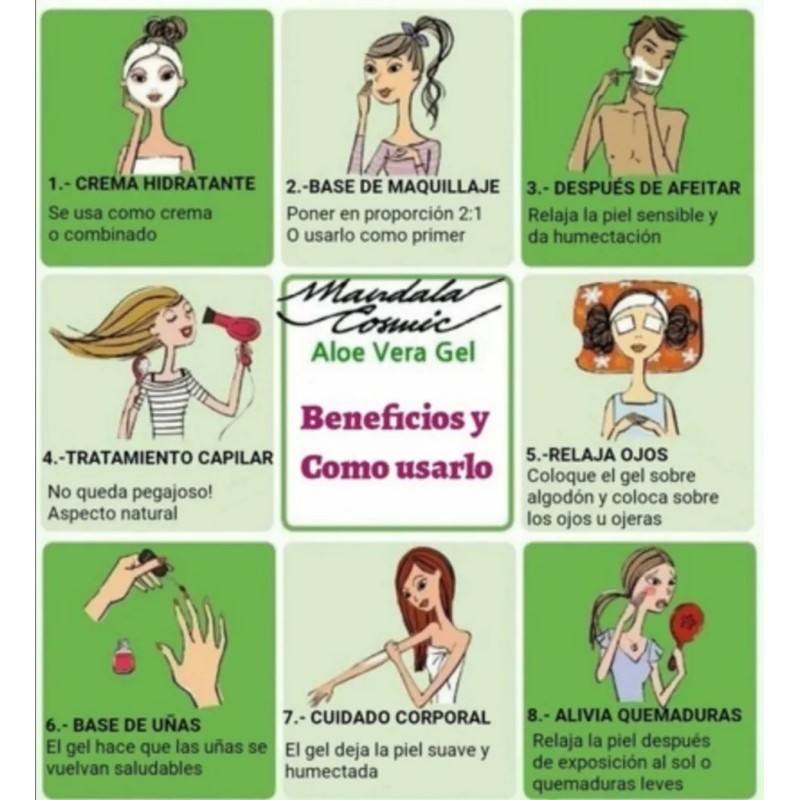 Gel Aloe Vera Blanqueamiento Elimina Cicatriz Quemaduras
