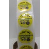 1" I Got My Corona.... Vaccine, Stickers (Yellow, 100/roll)