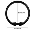 Qulable Shower Curtain Rings-24 Pack- Plastic Shower Curtain Hooks O-Shaped