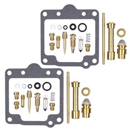 Carburettor Repair Kit Motorcycle Conversion Kit with Carburettor Seal Kit Float Valve Main Nozzle Needle Mixing Screw Rubber O-Ring Float Chamber Seal Nozzles for Yamaha XS 400 SE XS400 Special