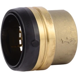 SharkBite 2 Inch Push Cap, Push to Connect Brass Plumbing Fitting, PEX Pipe, Copper, CPVC, PE-RT, HDPE, UXL0454