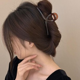 Mirhua Hair Clips, Large, Secure, Set of 2, Hair Clips, Secure, Simple, For Large Hair, Does Not Hurt Your Hair, Cute, Stylish, Clips, Hair Clips, Hair Clips, Black
