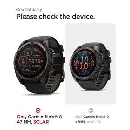 Miimall PC Case Compatible with Garmin Fenix 8 43mm/47mm/51mm,Shockproof Cover Fenix 8 Screen Protector Case for Garmin Fenix 8 47mm (OrangeGreen,Not for Fenix 8 47mm AMOLED)