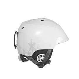 Children's Ski Helmet Junior Snowboard Helmet with Ski Goggles Holder Size XS/S Head Circumference 47-51 cm Skater Helmet Ski for Girls Boys Youth Snowboard Helmet Protection for Skiing (White)