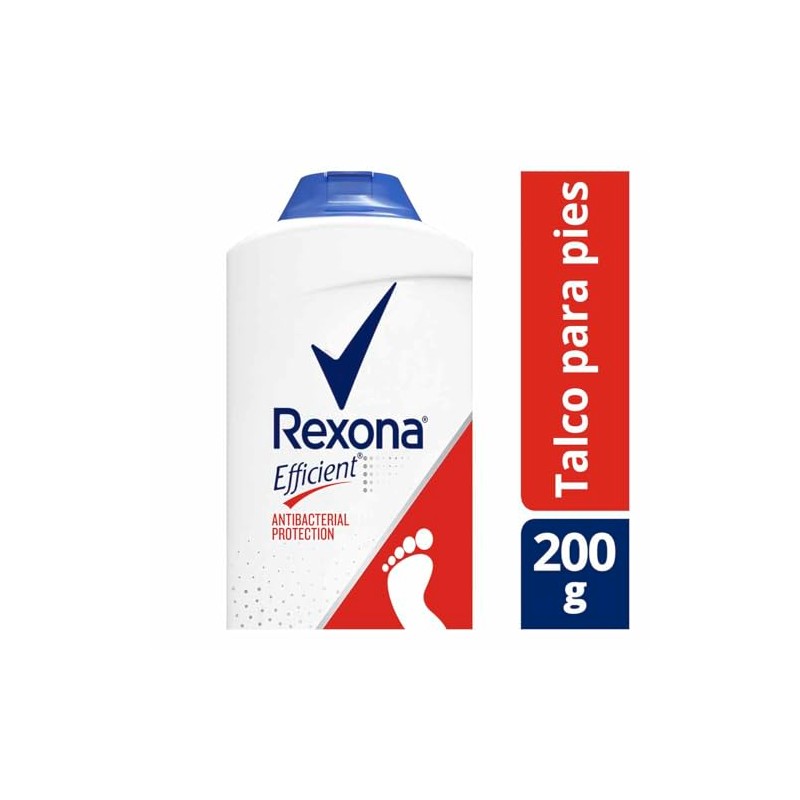 Rexona Efficient Desodorante Antibacterial para Pies en Talco Elimina Bacterias