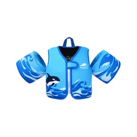 Gogokids Arm Ring for Kids, Arm Float, Kids Swim Vest, Infant Arm Helper, 2-6 Years Old, Baby, Swimming Practice, Water Play, Beach Bathing, Convenient, Lightweight, Medium