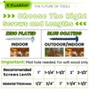 K Kwokker 460Pcs Pocket Hole Screws, 1" 1-1/4" 1-1/2" 2"