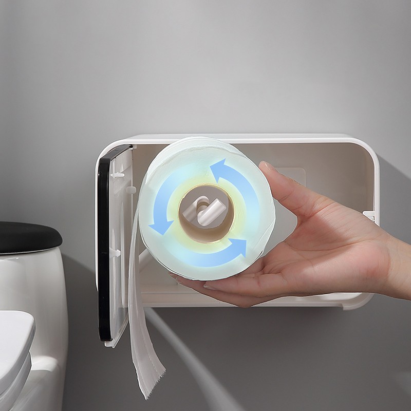 Wall Mounted Tissue Dispenser Wall Hanging Tissue Storage Box Multipurpose