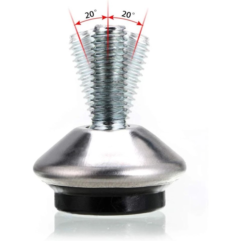 OwnMy Swivel Adjustable Furniture Leveling Feet 12 Pack Non Slip