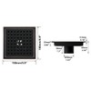 RANDOM Oil Rubbed Bronze Shower Drain Square 6 Inch Shower