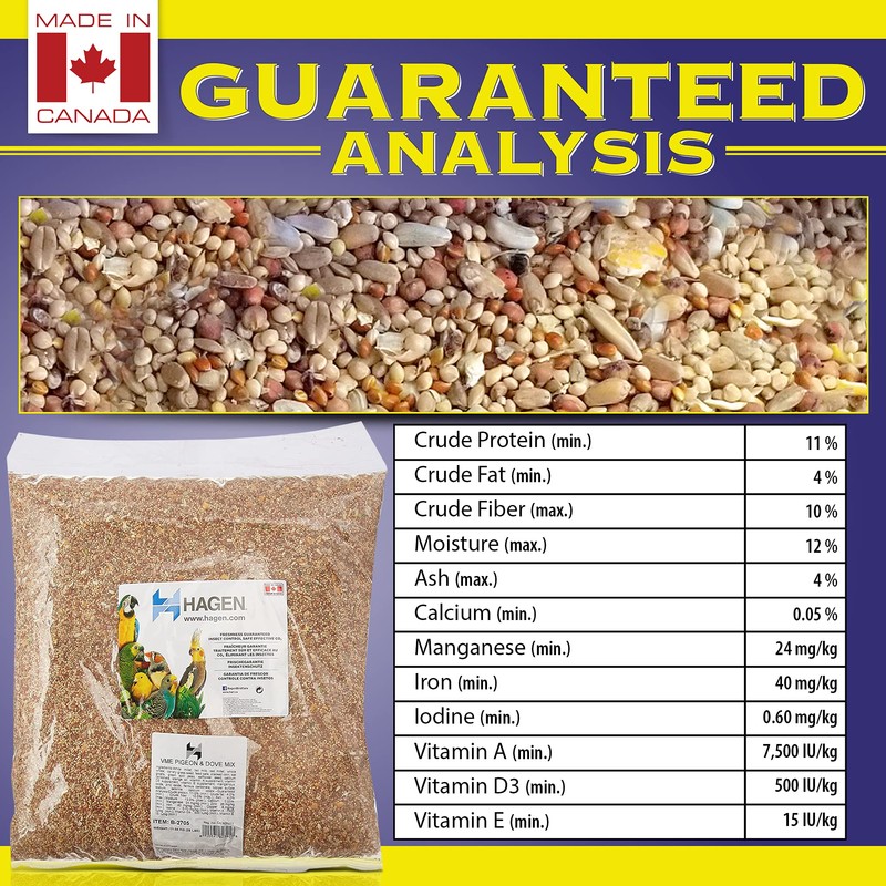 Hagen Pigeon & Dove Seed, Nutritionally Complete Bird Food 25