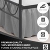 SKY BEDDINGS - Queen Size Ruffled Bed Skirt with Split