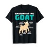 Goat Lovers ANATOMY OF THE GOAT Funny Goat T-Shirt