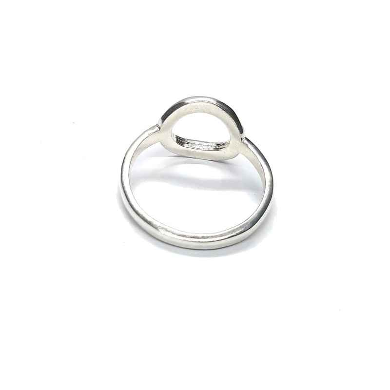 Plain Simple Sterling Silver Ring Circle Genuine Solid Stamped 925