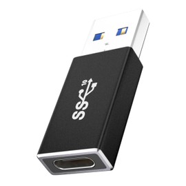 [10Gbps] Adaptador USB 3.2 Gen 2 de Alta Velocidad de un Solo Lado - USB C Hembra a USB A Macho - Desata la Transferencia de Datos de 10 Gbps y la Carga rápida de 60 W para, computadora portátil