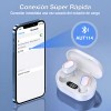 Audífonos in-ear inalámbricos Bluetooth 5.3 con Micrófonos 1Hora TWS blanco