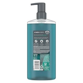 DOVE MEN + CARE Gel De Baño Con Aceite De Eucalipto Y Cedro Para Reconstruir La Piel En La Ducha Con Limpiadores Y Humectantes A Base De Plantas, 26 Oz