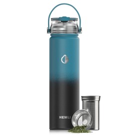 22 oz Insulated Tea Tumbler Bottle with Infuser, Travel Mug