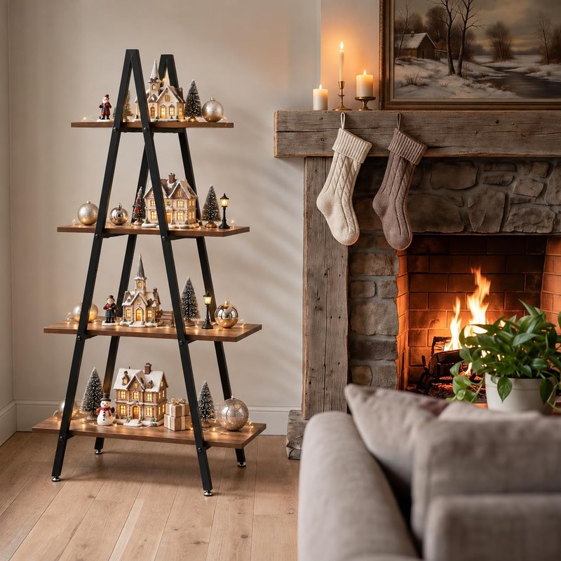 5.5 ft Christmas Village Display Stand, Christmas Village Stand