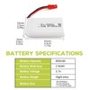 Fytoo 5PCS 3.7V 800mAh Lipo Battery with 5-in-1 Charger JST