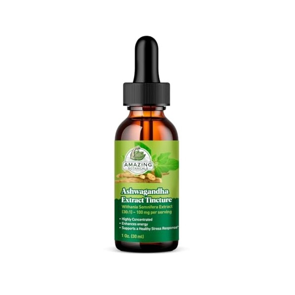 Organic Ashwagandha Extract Tincture – Ayurvedic Herbal Supplement for Natural