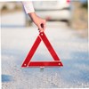 BUGUUYO 2pcs Foldable Warning Triangle Reflective Sign for Vehicles High