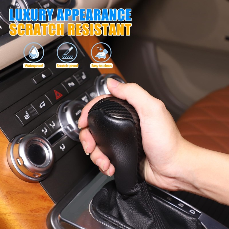 YANER Fit Gear Knob Cover, ABS Gear Lever Cover for