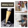 3pcs HSS Step Drill Bits Set, Titanium Step Drill Bits,