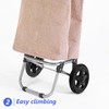 MUCKLILY Shopping Trolley Wheels 2 Pieces Rolling Laundry Trolley Wheels