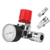Druckregelmanometer, 1/4-Zoll-Druckregelventil mit einstellbarem Stecker/Buchse-Druckventil für Luftkompressor