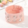 Hollow Eyelet Elastic Headband,Studded Headband Punk Style Rivet,Eyelets Elastic Stretchy