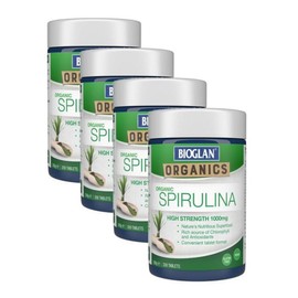 Bioglan Spirulina 1000mg Tablets Bioglan Superfoods Spirulina, 4, 200 Tablets / 바이오글랜 스피루리나 1000mg 타블렛 Bioglan Superfoods Spirulina, 4개, 200정
