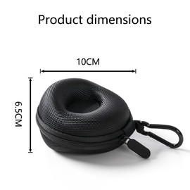 HZONGMINGZT Travel Watch Case Portable Watch Organizer Box Single Watch Storage Box for all Wristwatches & Smart Watches up to 50mm (Black)