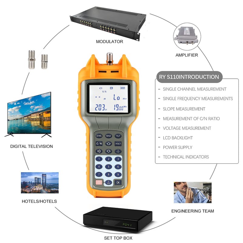 AUGOCOM® CATV Cable Tester, Coax Cable Tracer Coaxial Wire Continuity