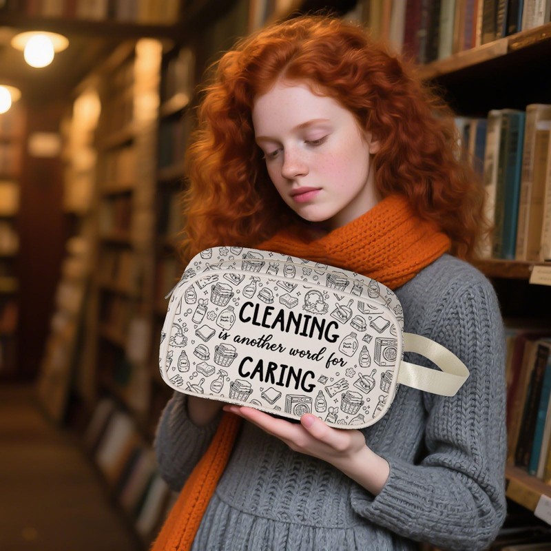 Cleaning is Another Word for Caring Clear Makeup Bag Cleaning