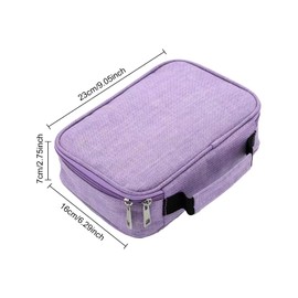 Tolenre Pencil Case 72 Slots Large Capacity Pencil Case Portable Removable Storage Pencils Organiser Stationary Case Coloured Pencils Holder for Girls Boys Adults, purple, School bag