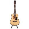 Miniature Wooden Guitar Model Display Mini Ornaments Craft Home Decor(16cm)