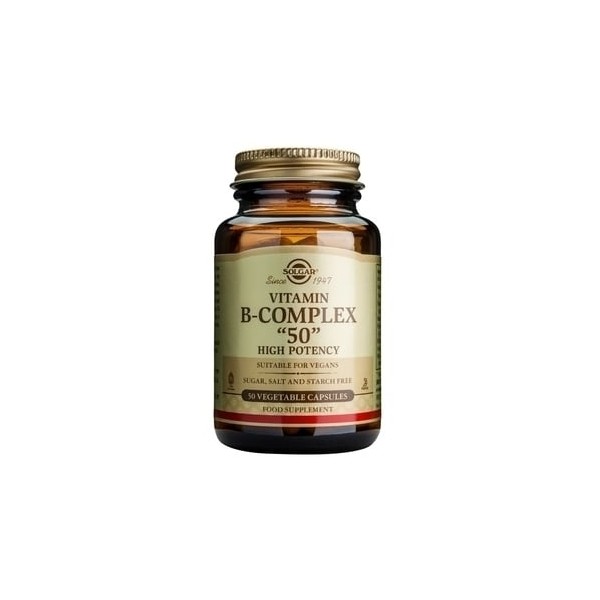 Solgar Formula B-Complex 50 100 Vegetable Capsules