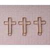 SOWAKA 30 Pcs Cross Bookmarks Metal 3.4 x 2.3 cm