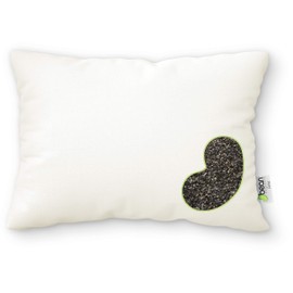 WheatDreamz 14" x 20" Japanese Pillow -Organic Cotton Zippered Shell Filled with Organic Buckwheat - Made in USA