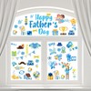 9 Sheets Father's Day Window Clings Decoration Dad’s Day Window Stickers Happy Fathers Day Themed Party Supplies for Dad’s Birthday Family Home Bedroom Window Decoration Favor Removable and Reusable