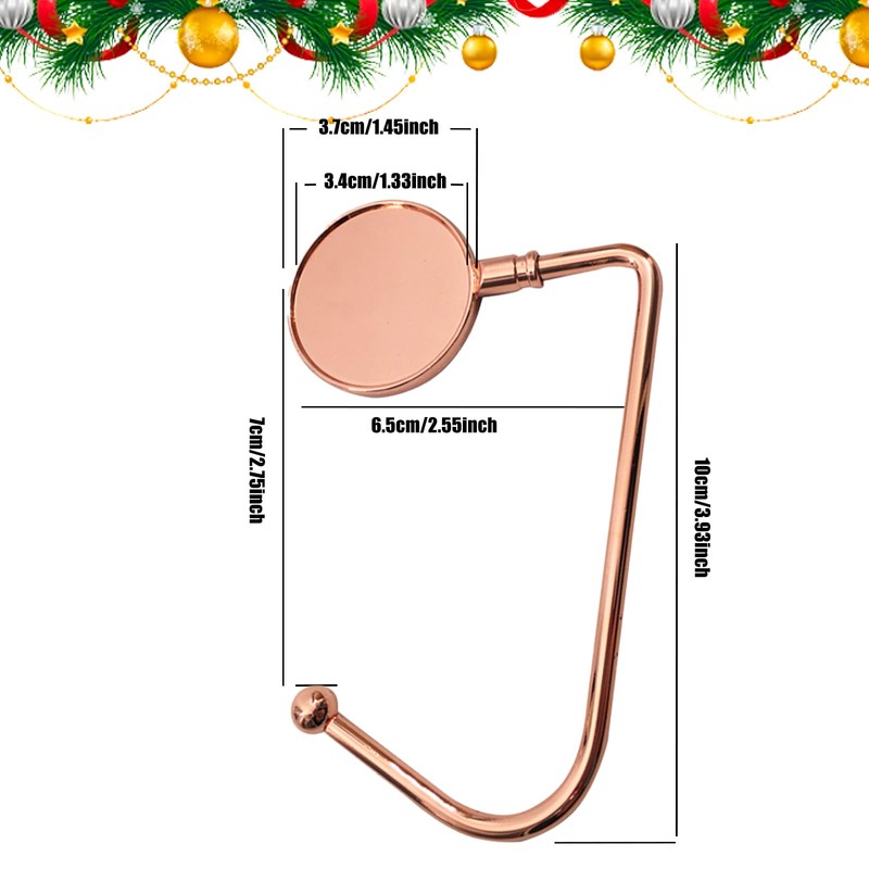 4PCS Christmas Stocking Holders Hangers Hooks for Fireplace Mantel Hooks