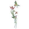 T.I. Design Hummingbirds Contemporary Floral Botanical Metal Wall Decor