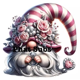 Unbranded Sublimation Print Engagement Gnome Ready To Press Heat Transfer