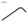 sourcing map 5pcs Hex Key Wrench 3mm L-Shape Hexagon Metric
