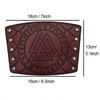 Viking Odin Rune Embossed Leather Bracers, Medieval PU Leather Bracers,