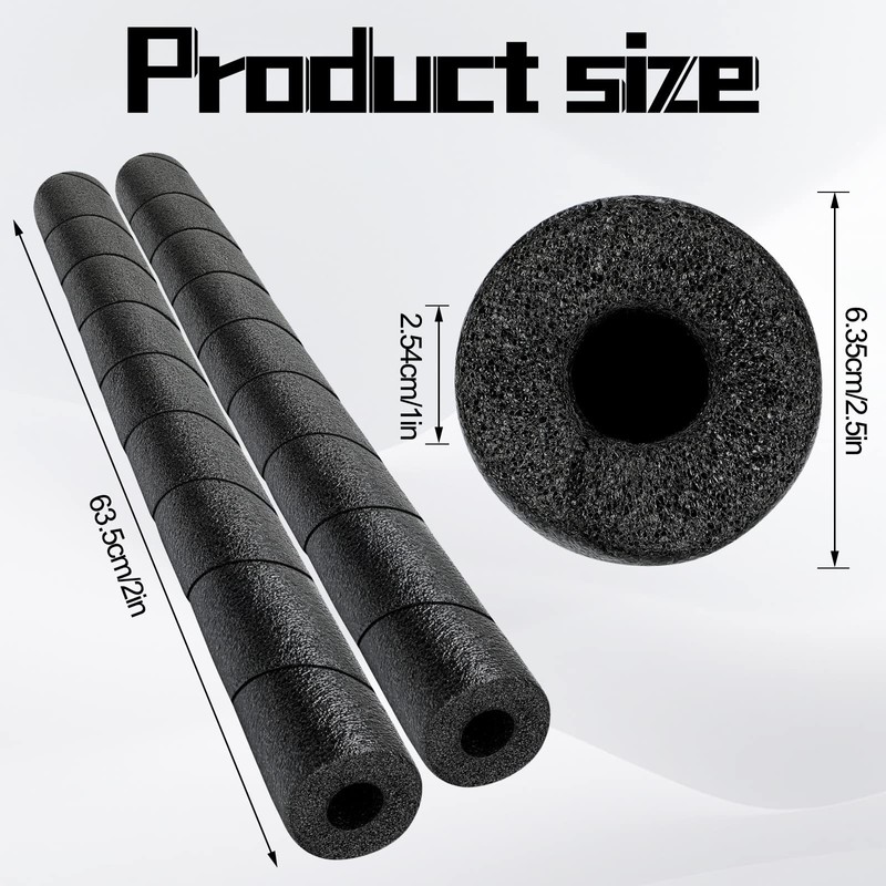 Kathfly 6 Pack 25 Inches Pipe Insulation Foam Tube Pipe